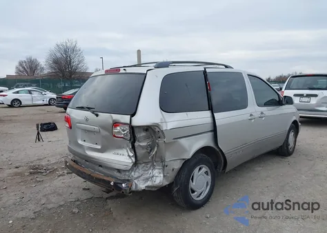 2002 Toyota Sienna Le/Xle z USA, uszkodzony, nr VIN 4T3ZF13C02U436315
